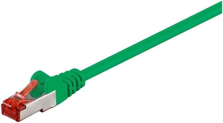 Goobay 68290 CAT 6 Patchcable, S/FTP (PiMF), Green, 2m Cable Length