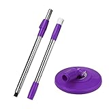 Sikye Home Cleaning,Spin Handle Replacement for floor Mop 360 No Foot Pedal Version (purple)