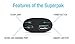 Portable Charger - [Apple Certified] uNu Superpak 5000mAh 2.1A External Battery Pack for iPhone 6 6S, 6 Plus,5S,5, Galaxy S6 Edge,Note 5 4 with 2-in-1 Lightning Cable 8Pin and MicroUSB Cable - Black