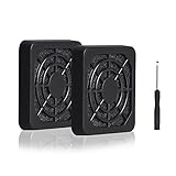 ELUTENG 40mm Fan Filter 2 Pack Dustproof Cover USB Cooling Ventilator Plastic Grill 40x40 USB Fan Blower Mesh Kit Compatible for DIY 4cm Computer Case Fan Dirt Filtering