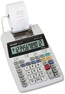 (3 Pack Value Bundle) SHREL1750V EL1750V LCD Two-Color Printing Calculator, 12-Digit LCD, Black/Red