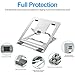 Nllano Adjustable Laptop Stand Portable Foldable Laptop Stand for Desk, Ergonomic Aluminum Ventilated Laptop Holder Riser Compatible with MacBook/Air/Pro, Dell XPS, HP More Up to 15.6″ Laptop Tabletthumb 4