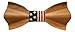 Birsppy TrendyLuz USA American Flag Patriotic Wooden Bow Tie - Handcrafted Wood Collection (Natural Maple Wood)