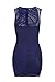 ZKESS Women's Club Party Lace Party Club Bodycon Dress Small Size Royal Blue 1