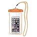 Mini-Factory Universal Waterproof Case for iPhone 6 Plus 6 5s 5 5c 4S 4 / Galaxy S6 / S6 Edge / S5 S4 S3 / Note 4 3 2 / HTC One M9 8 7 / LG G2 G3 And More - Orange Carrying Pouch Cell Phone Travel Dry Bag Designed for Underwater / Swimming / Diving / Camping / Hiking / Beach IPX8 Certified to 100 Feet [30 meters] (Orange)
