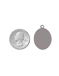 Plata de ley St. Antonio De Padua Colgante con 24" Acero Inoxidable Pesado Curb cadena. Patrona de la Pérdida de los artículos los Pobres
