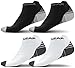 Physix Gear Short Compression Socks for Men & Women - Best Low Compression Socks Women & Men with Arch Support, Ideal for Running, Plantar Fasciitis comfort, and Swelling, Grey/Black (2 Pairs), L/XL