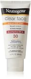 Neutrogena Clear Face Liquid Lotion Sunscreen Broad Spectrum SPF 30, 3 Oz