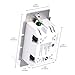 GE Zigbee Smart Dimmer In-Wall Lighting Control, Neutral Wire Required, Works Directly with Alexa Plus, Echo Show (2nd Gen), White & Light Almond, 45857GE