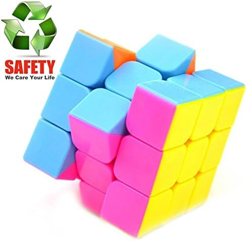 Rubiks Cube, 3x3 Rubix Cube Puzzle Stickerless Rubik Race Speed Smooth Magic Rubick’s Cube for Kids Boys Girls Toddler