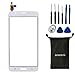 Sunways Glass Lens Screen with Touch Digitizer Replacement for Samsung Galaxy J7 J700(White) with Device Opening Tools