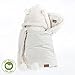 Premium Baby Receiving Blanket - Hooded Plush Fleece Swaddle Blanket - Organic Un-Dyed Cotton Unisex Wrap for Boys and Girls