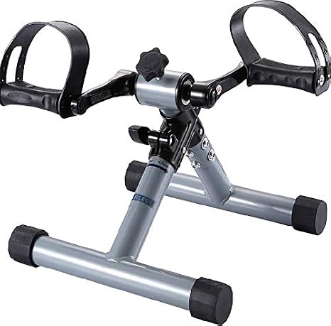 Vélo D'appartement Pliable VAZILLIO - Pédalier Bras/jambes écran LCD - Noir/Argent 2.8kg