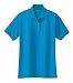Joe's USA(tm) Ladies Short Sleeve Polo Shirt-Turquoise-XL