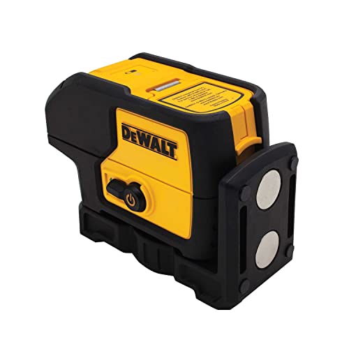 DEWALT Line Laser, SelfLeveling, 3Beam , Red (DW083K) , Yellow
