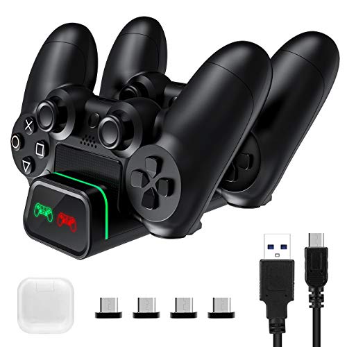 VicTsing PS4 Controller Charger, PS4 Charging Station Dock Dual USB