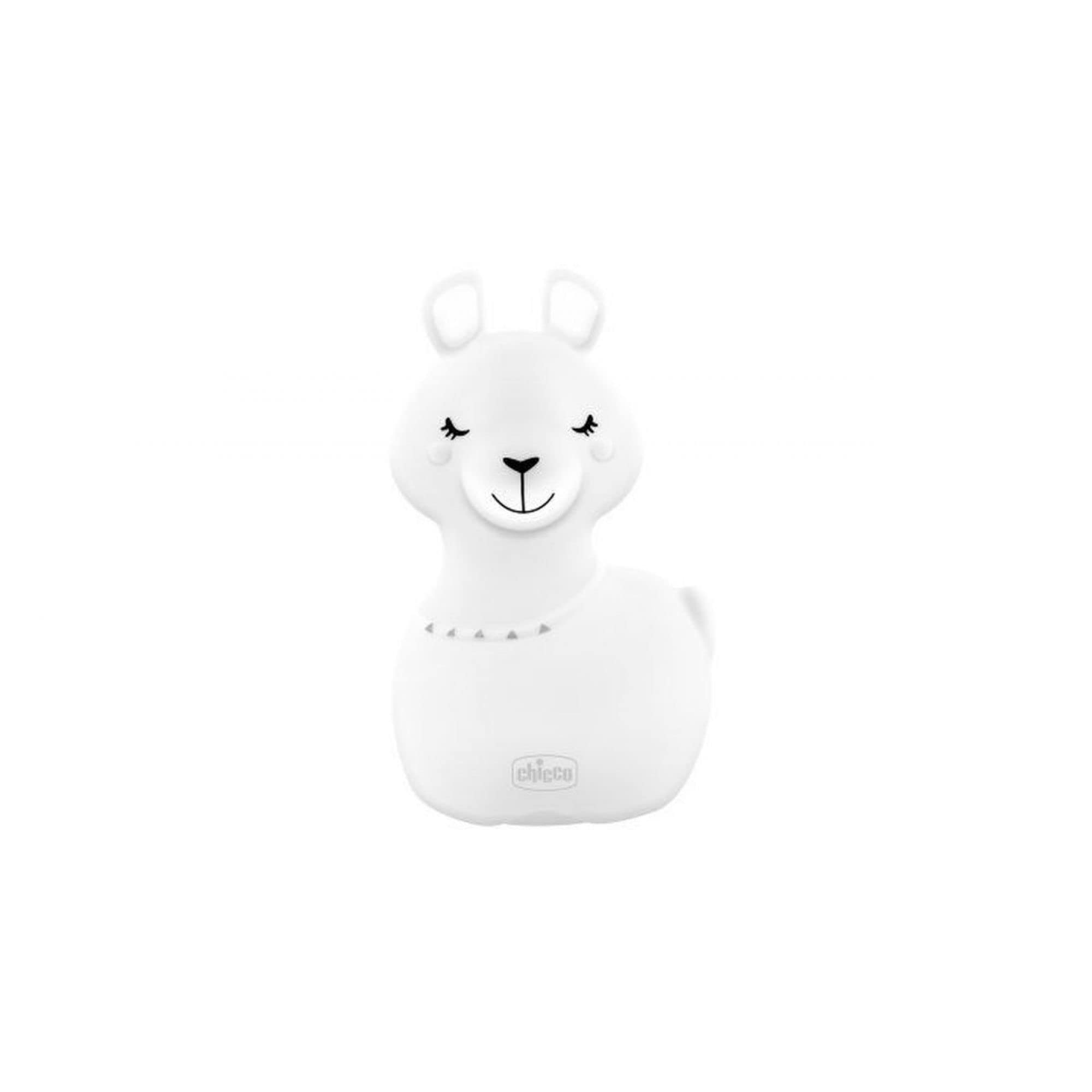 chicco Rechargeable Sweet Lights Lama Night Light with USB Cable, White — image 1
