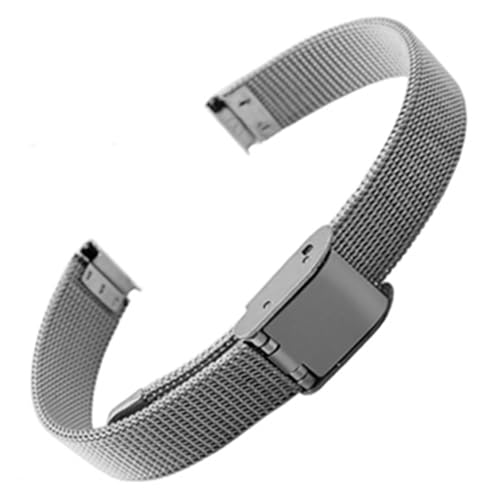 watch straps Small Mesh Stainless Steel Watchband Child Gril‘s Bracelet 6mm 8mm 10mm 12mm Silver Gold