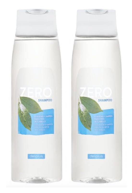 Pack 2 – Zero Shampoo 400 ml. All Hair Types. Pack of 2 x 400 ml. Deliplus