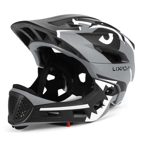 Lixada Full Face Helmet Children Detachable Sports Safety Helmet Bicycle Helmet Children Sports Helmet for Children Safety Helmet for Cycling Skating