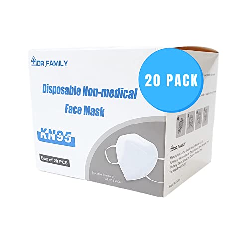 Dr. Family KN95 Face Masks, 20 Units, FSA/HSA Eligible, 5Layer