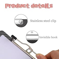 9 * 12.4Inches True 3K Carbon Fiber Clipboard 304