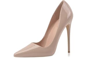 Elisabet Tang Women Pumps, Pointed Toe High Heel 4.7 inch/12cm Party Stiletto Heels Shoes
