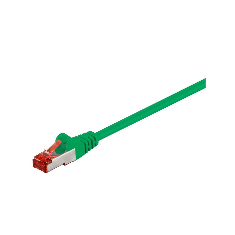 Goobay 95504 CAT 6 Patch Cable, S/FTP (PiMF), Green, 3 m Length