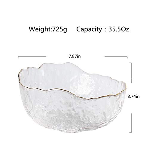 Salad Bowl Large Glass Salad Serving Bowls Multipurpose Mixing Prep