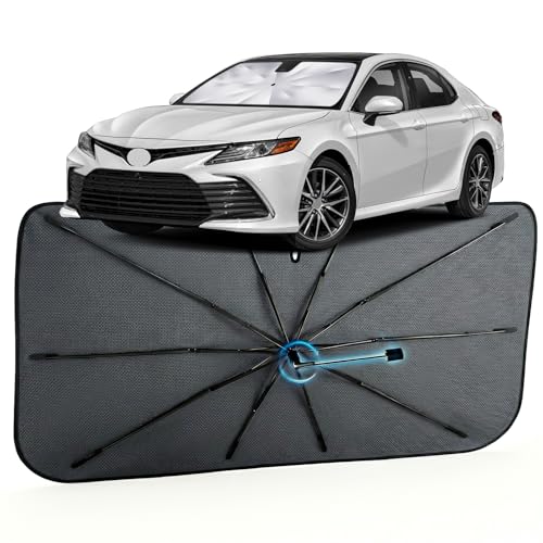 Car Windshield Sun Shade for Toyota Camry 2012-2026, 1:1 Exact Fit at Amazon
