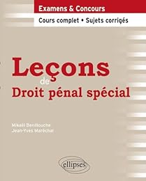 Leçons de droit pénal spécial