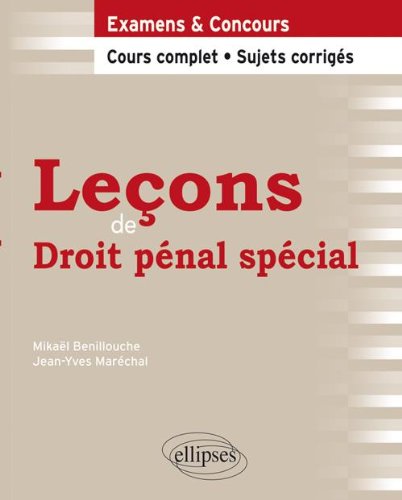 Leçons de droit pénal spécial