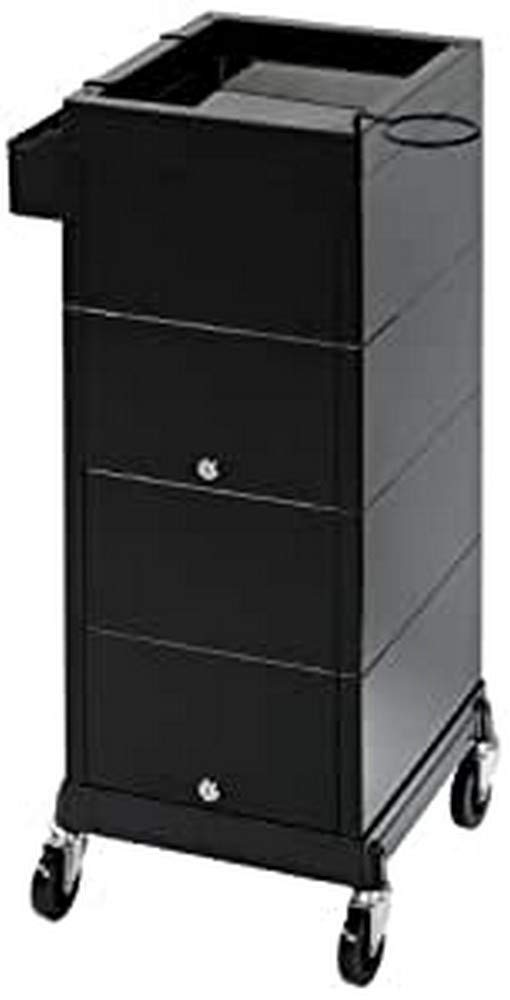 Sibel Discrete Lockable Hairdresser Trolley, Black, 10.5 kg