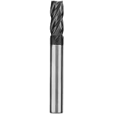 1/4" Carbide Square End Mill, HRC 45 Deg Single End 4 Flute AlTiN Coating Mill Bits
