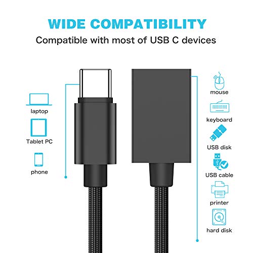 USB Type C to USB 2.0 Splitter,KUXIYAN USB C Male to 3 USB 2.0 Female 3-Port High Speed Hub Adapter Compatible with MacBook Air, MacBook Pro, Google Pixel, Galaxy S8/S9/S10,Note 8/9 More USB-C Devices