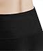 ODODOS Women's High Waist Yoga Capris with Pockets,Tummy Control,Workout Capris Running 4 Way Stretch Yoga Leggings with Pockets,Black,X-Large