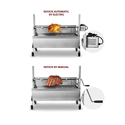 Trustme Bbq Rotisserie Grill Electric Roaster Outdoor Garden Party