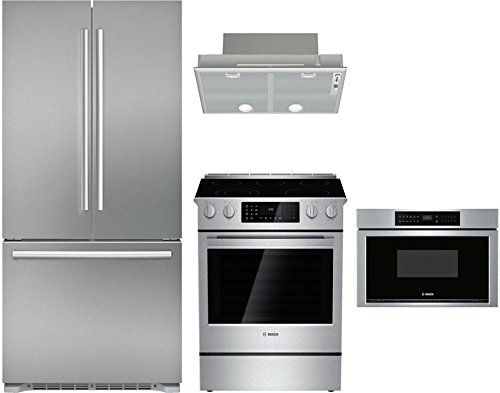 Bosch 4-Piece Stainless Steel Kitchen Package with B21CT80SNS 36
