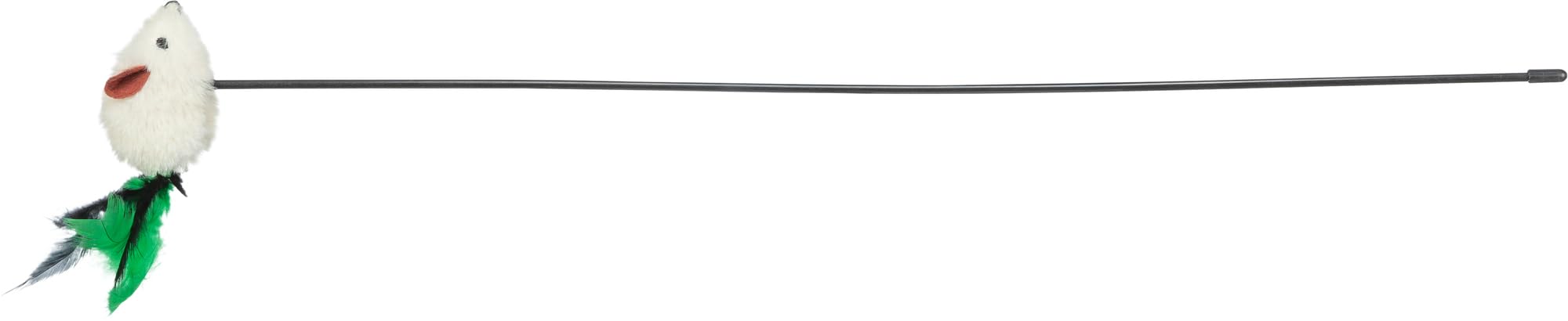 TRIXIE play stick for cats - play-stimulating catnip - with plush mouse - for hunting games - 50 cm - 4516