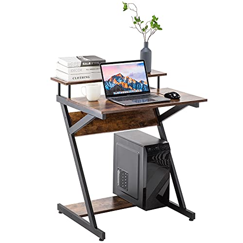 Small Desk for Bedroom 27", YOUDENOVA Computer Student Desk, Space