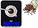 Ozeri Touch III 22 lbs (10 kg) Kitchen Scale in Tempered Glass, with Clock, Calendar, Temperature & Humidity Gauge