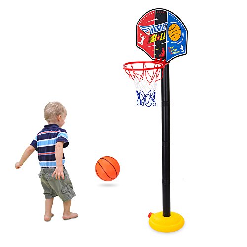 DGCUS Children Kids Mini Basketball Indoor Play Net Hoop Set Adjustable Sport Toy Game