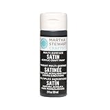 Martha Stewart Crafts Multi-Surface Satin Acrylic Craft Paint in Assorted Colors (2-Ounce), 32082 Beetle Black