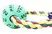 Healthy Nontoxic Dogs Ball Launcher Rubber Toy for K9 Chew, Fetch and Tug Rope