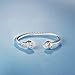UNY Bracelet Designer Brand Inspired Antique Women Jewelry CZ Cable Wire Bangle Christmas day Gifts (Clear)