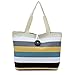 Ammazona Fashion Lady Shopping Handbag Shoulder Canvas Bag Tote Purse Messenger (Khaki )
