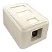 Shaxon BM521W-B, 1 Port Keystone Surface Mount Box - White