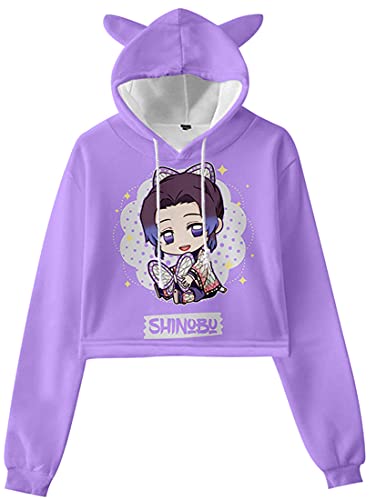 Cosplay Shinobu Sweatshirt AMOMA Women Girls Anime Cosplay Cute