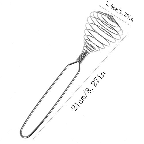 ICYANG Stainless Steel Spring Coil Whisk, Wire Whip Cream Egg Beater