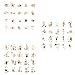 Kawaii Stationery Sticker Set (3 Pack, 120 Pieces) Strawberry Fruit Ice Cream Drink Juice Cute Girl DIY Decorative Stickers for Art Craft Scrapbooking Album Planner Diary Journal Gift Packing Label